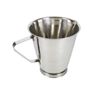 cană gradată conică din inox cu mâner