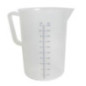 cană gradată mare din polipropilenă cu mâner și scală gradată pe exterior până la 5 L