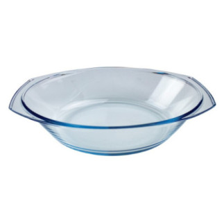 vas yena oval din sticlă termorezistentă cu mânere pentru copt în cuptor
