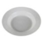 farfurie pentru supă adâncă din plastic cu margini largi și bordură rotunjită văzută de sus