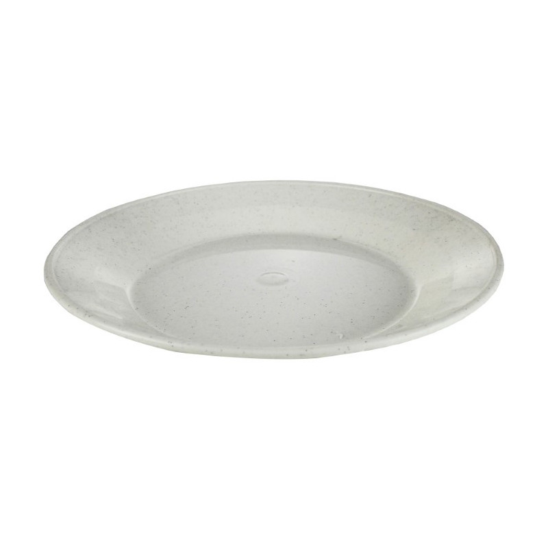 Farfurie întinsă din plastic, rezistentă și ușoară, ideală pentru camping, terase, picnic și servire în aer liber, 21 cm