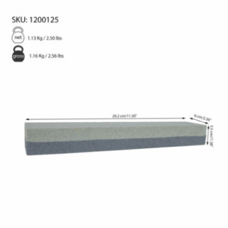 piatră pentru ascuțit cuțite cu informații despre dimensiuni și greutate