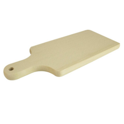 tocător de alimente fund din lemn dreptunghiular cu un singur mâner cu orificiu pentru agățat