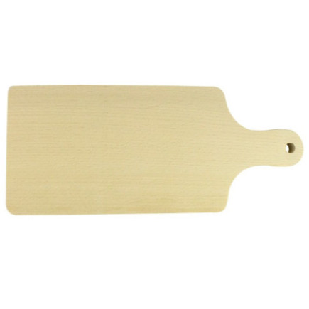 tocător din lemn pentru bucătărie dreptunghiular cu un mâner cu orificiu pentru agățat