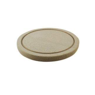 tocător rotund pentru alimente fund de lemn cu șanț pe margini