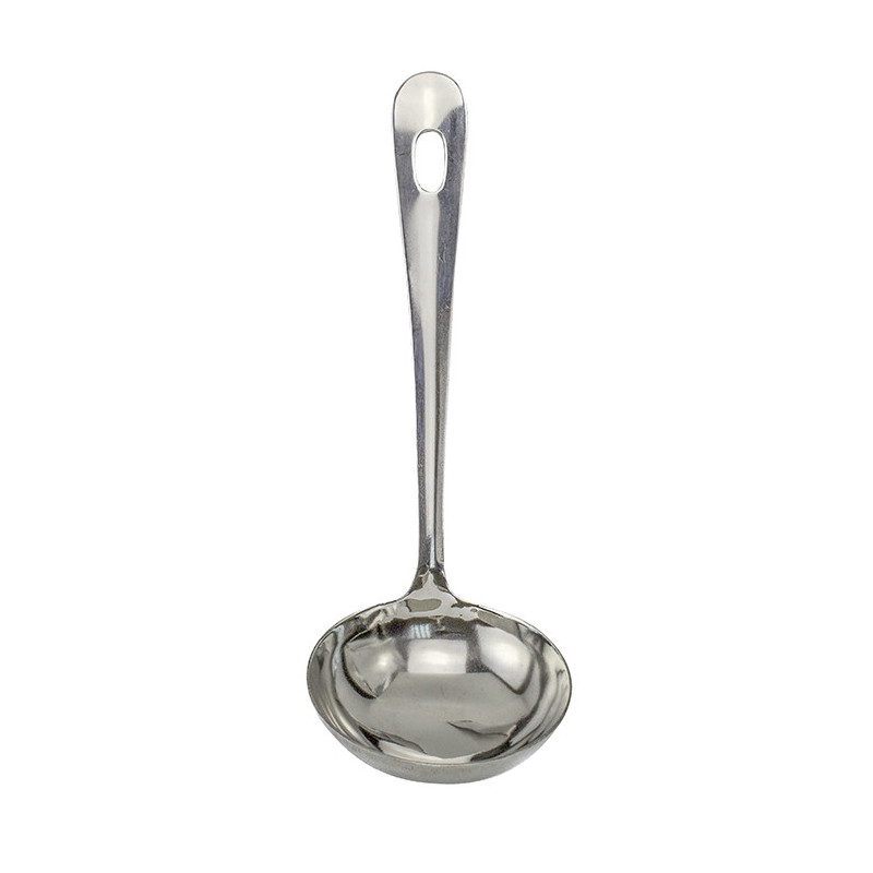 Mini polonic din inox, pentru porții mici, conceput pentru porționarea exactă a supelor, sosurilor sau a dressingurilor, 50 ml