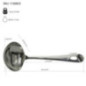 polonic mic din inox cu informații despre dimensiuni greutate și capacitate