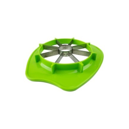 Feliator de mere cu lame din inox și ramă de plastic, îndepărtează cotorul dintr-o singură apăsare, multicolor
