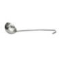 polonic din inox cu cupă mare și mâner solid îngust și curbat