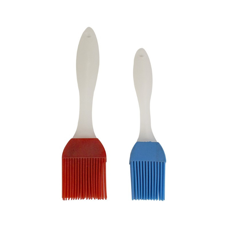 Set pensule de bucătărie din silicon ideale pentru aplicarea marinatei sosurilor sau untului pe carne aluaturi și grătar, 2 buc