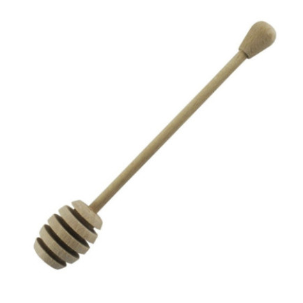 Linguriță din lemn natural special concepută pentru servirea mierii, ușor de folosit, ideală pentru marmeladă sau siropuri