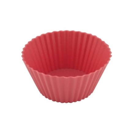 formă rotundă cu pereți ondulați din silicon pentru copt brioșe