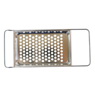 Sită plată pentru găluște, prevăzută cu palețică din plastic, perfectă pentru modelarea și porționarea rapidă a aluatului moale