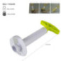 feliator tubular din plastic pentru spiralat ananas alături de poze cu modul de operare și dimensiuni