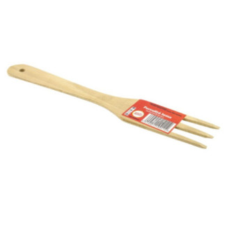 Furculiță din lemn natural, perfectă pentru servit și gătit, ușoară și rezistentă, ideală pentru utilizare zilnică