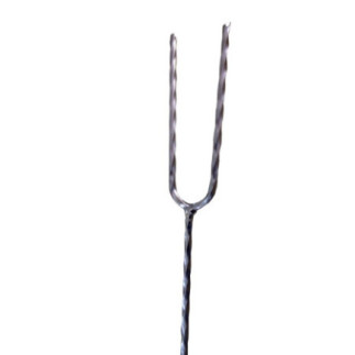 frigăruie metalică cu detaliu pe vârful bifurcat