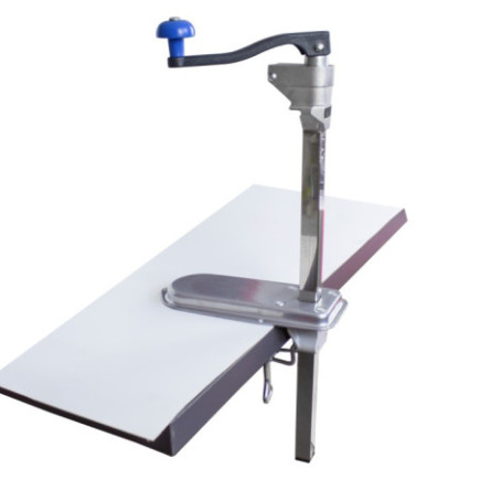 deschizător de conserve profesional cu manivelă și prindere pe masă