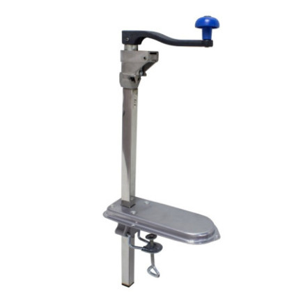 Deschizător profesional, pentru conserve, cu prindere de masă, 59 cm, reglabil pe înălțime, ideal în restaurante și cantine