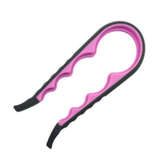 Desfăcător manual de capace pentru borcane și sticle, roz, patru mărimi, 23 cm