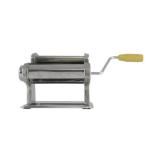 mașină de întins și tăiat aluat de paste cu corp din inox cu manivelă și 3 role incluse