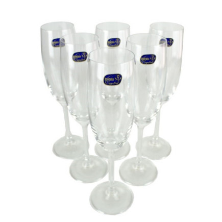 Set de pahare pentru șampanie, formă elegantă și design rafinat, perfecte pentru petreceri, evenimente și ocazii speciale, 6 buc
