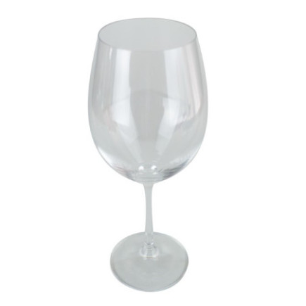 pahar pentru vin roșu cu cupă generoasă bombată pe picior stabil