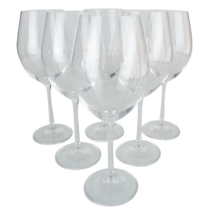 Set de pahare pentru vin roșu, 500ml, perfecte pentru aerarea optimă a vinurilor roșii cu arome complexe și bogate, 6 buc