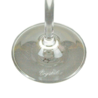 pahar pentru vin alb cu detaliu pe piciorul cu talpă rotundă