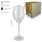 pahar pentru vin alb pe picior cu cupă alungită și detalii despre ambalaj dimensiuni și capacitate