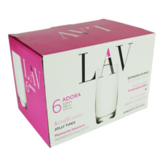 cutie de carton colorată ambalaj pentru set de 6 pahare de apă