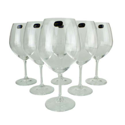 Set de pahare elegante pentru vin roșu, 700 ml, formă specială pentru aerare optimă și evidențierea aromelor complexe, 6 buc