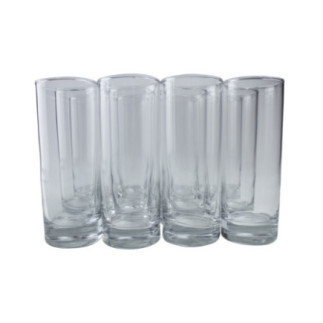 set de 12 pahare înalte cilindrice cu bază dreaptă pentru băuturi răcoritoare