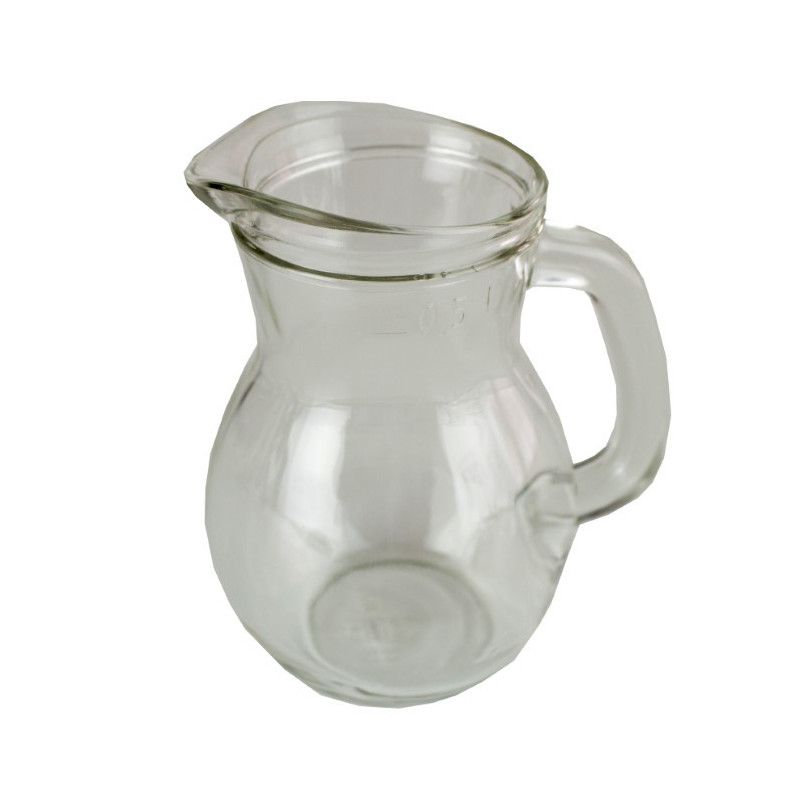 Set de carafe din sticlă, cu o capacitate de 500 ml fiecare, perfecte pentru servirea apei, sucului, laptelui și vinului