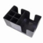 organizator de bar compartimentat din plastic negru