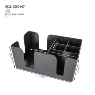cutie suport pentru accesorii de bar din plastic cu informații despre dimensiuni