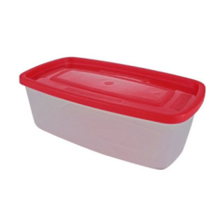 Caserolă pentru alimente, ovală, cu capac bine fixat, pentru depozitat și transport, compatibil microunde și congelator, 1L