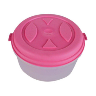 caserolă rotundă mică din plastic cu capac pentru depozitat condimente