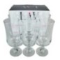 set 6 pahare alungite cu picior scurt pentru bere în fața cutiei în care sunt ambalate