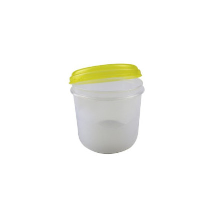 Caserolă pentru alimente, rotundă, cu capac bine fixat, pentru depozitat și transport, compatibil microunde și congelator, 0.7L