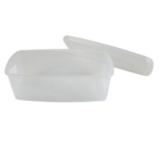 Caserolă pentru alimente, ovală, cu capac bine fixat, pentru depozitat și transport, compatibil microunde și congelator, 3L