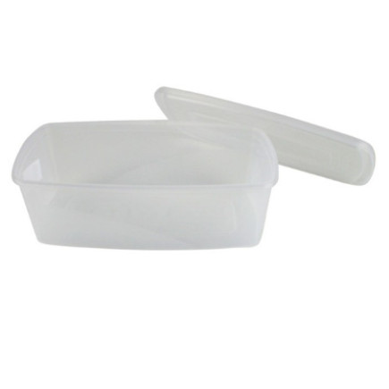 Caserolă pentru alimente, ovală, cu capac bine fixat, pentru depozitat și transport, compatibil microunde și congelator, 3L