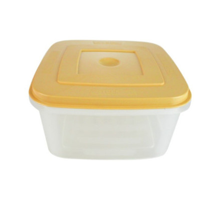 caserolă pentru alimente din plastic pătrată cu capac