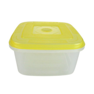 caserolă pentru alimente pătrată din plastic cu capac închis