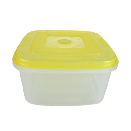 caserolă pentru alimente pătrată din plastic cu capac închis