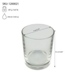 pahar whisky clasic din sticlă cu informații despre greutate capacitate și dimensiuni