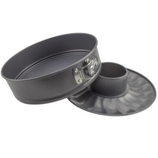 formă de copt din teflon cu două baze detașabile și clemă de strângere a pereților