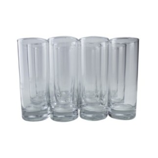 set de 12 pahare înalte cilindrice cu bază dreaptă pentru băuturi răcoritoare