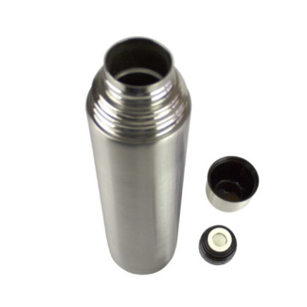 Termos inox cu capac, soluția perfectă pentru a menține băuturile calde timp îndelungat, ideal pentru camping și drumeții, 1L