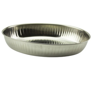 coș oval din inox pentru servit pâine