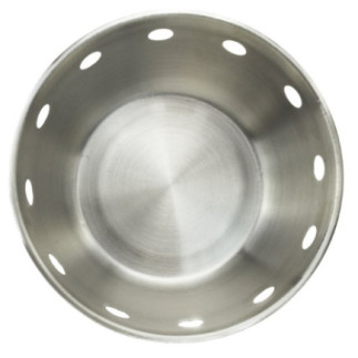 Coș pentru servit pâine, design perforat din inox, ideal pentru produse de patiserie, 18 cm
